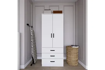 Haaken Garderob 60x174,8 cm - Mattvit - Förvaring - Sko- & klädförvaring - Garderober & garderobssystem