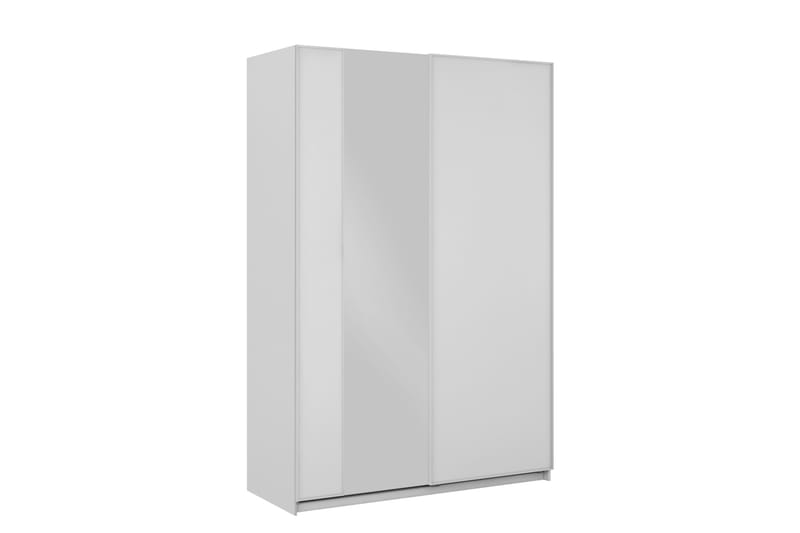 Haruna Garderob med Spegel 150x235 cm - Vit - Förvaring - Sko- & klädförvaring - Garderober & garderobssystem