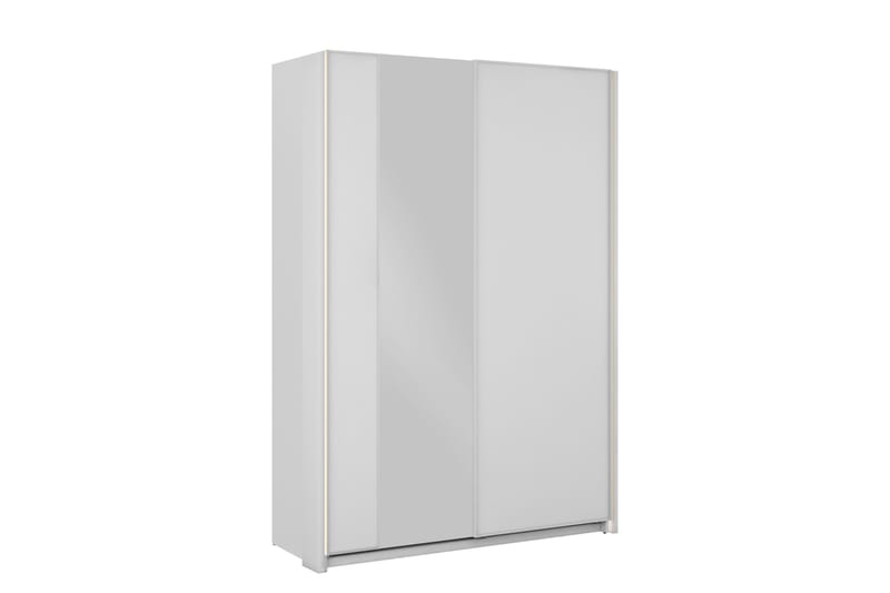 Haruna Garderob med Spegel 150x235 cm - Vit - Förvaring - Sko- & klädförvaring - Garderober & garderobssystem