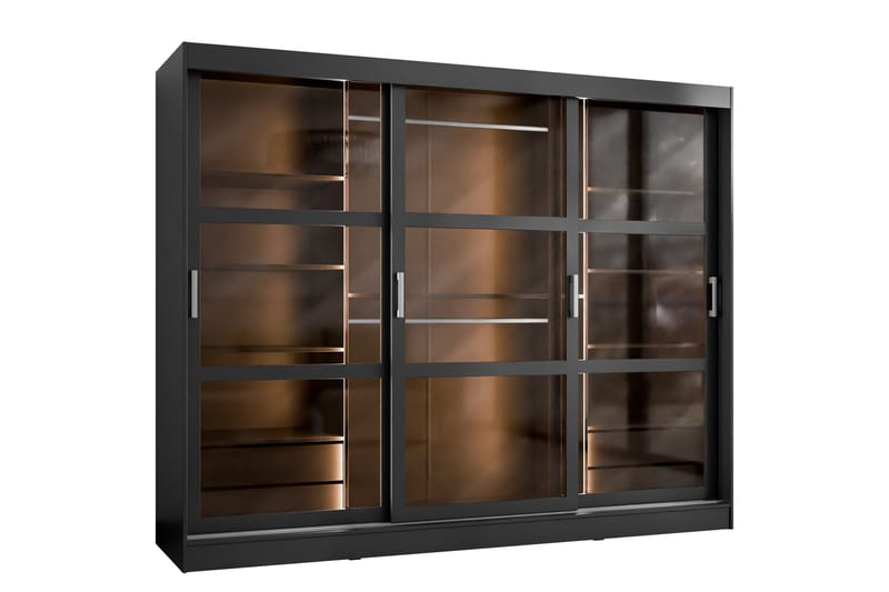 Harvans Garderob 250x203 cm, Svart