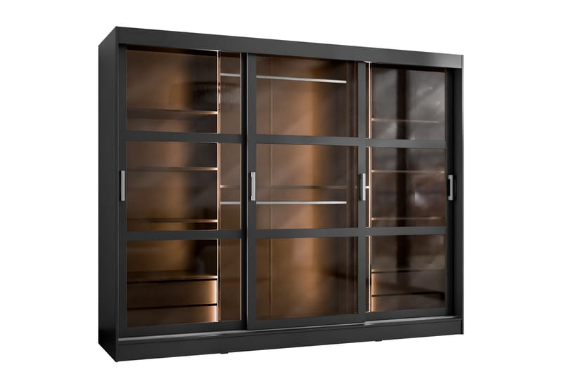 Harvans Garderob 250x203 cm - Svart - Förvaring - Sko- & klädförvaring - Garderober & garderobssystem