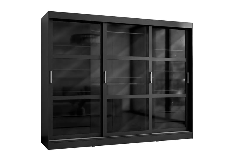 Harvans Garderob 250x203 cm - Svart - Förvaring - Sko- & klädförvaring - Garderober & garderobssystem