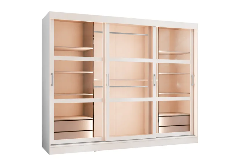 Harvans Garderob 250x203 cm, Vit