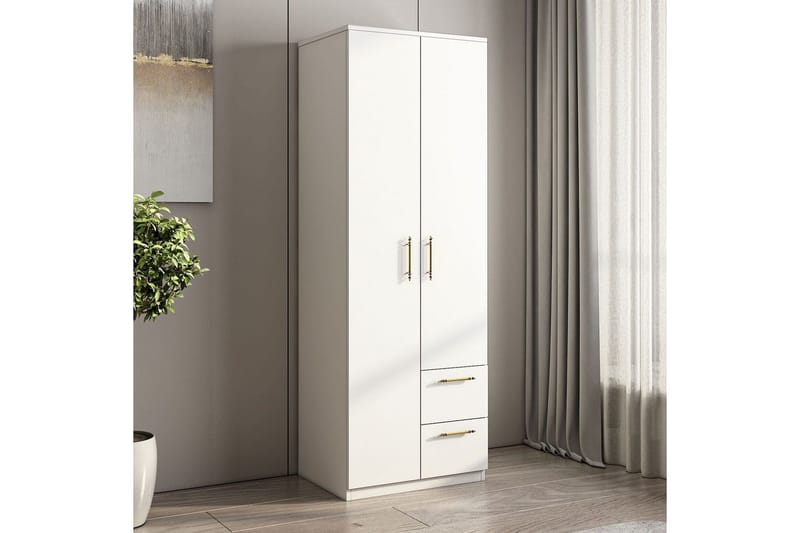 Hearst Garderobsskåp 60x171,8 cm - Vit - Förvaring - Sko- & klädförvaring - Garderober & garderobssystem