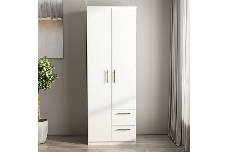 Hearst Garderobsskåp 60x171,8 cm - Vit - Förvaring - Sko- & klädförvaring - Garderober & garderobssystem