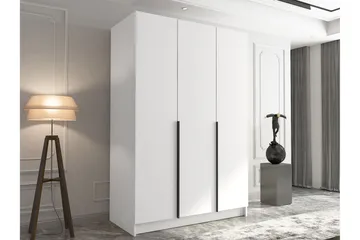 Herrljunga Garderob 150 cm - Vit/Svart - Förvaring - Sko- & klädförvaring - Garderober & garderobssystem