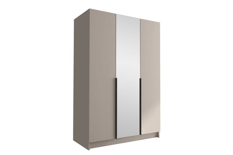 Herrljunga Garderob med Spegel 150 cm, Kashmir/Svart