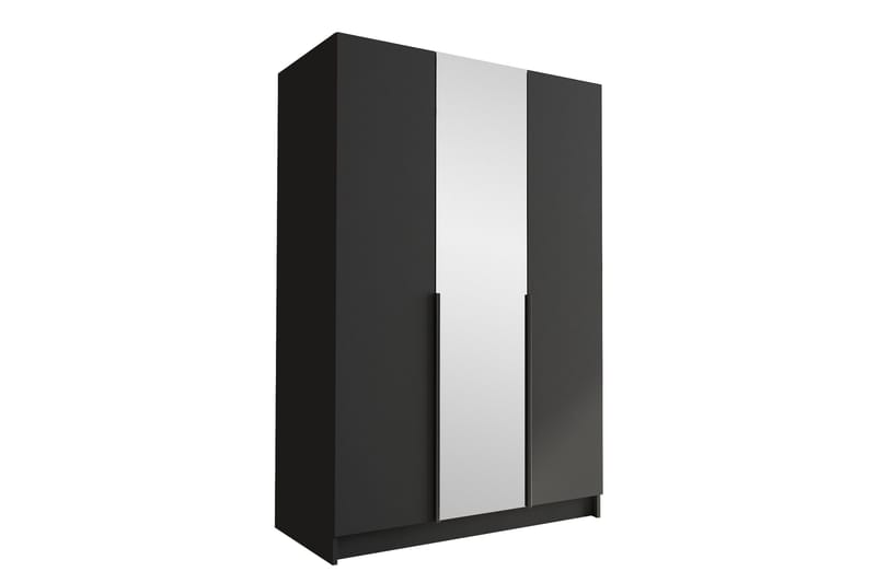 Herrljunga Garderob med Spegel 150 cm, Svart