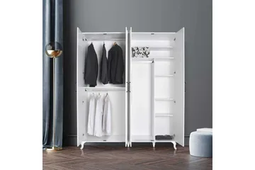 Hiora Garderob 180x224 cm - Vit - Förvaring - Sko- & klädförvaring - Garderober & garderobssystem