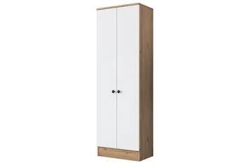 Hooda Garderob 59,8x182,8 cm Brun/Vit - Hanah Home - Möbler - Hall & entré - M öbelset för hall & entré