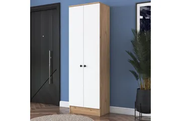 Hooda Garderob 59,8x182,8 cm Brun/Vit - Hanah Home - Möbler - Hall & entré - Möbelset för hall & entré