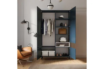 Includo Garderob 120x205 cm - Blå - Förvaring - Sko- & klädförvaring - Garderober & garderobssystem