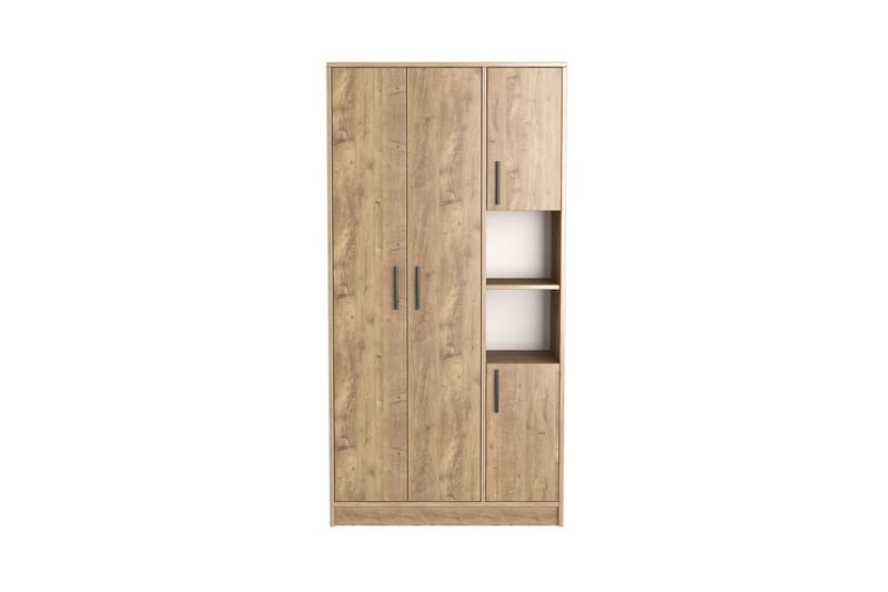 Iskral Garderob 90x177 cm - Brun - Förvaring - Sko- & klädförvaring - Garderober & garderobssystem