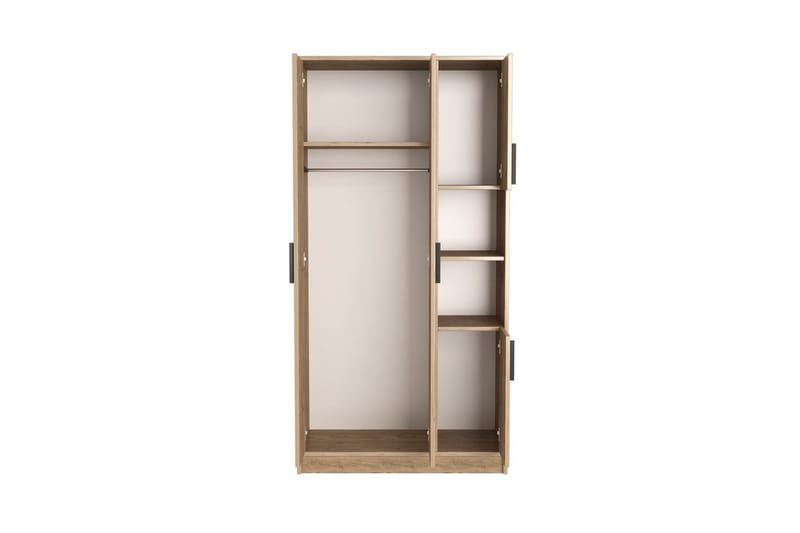 Iskral Garderob 90x177 cm - Brun - Förvaring - Sko- & klädförvaring - Garderober & garderobssystem