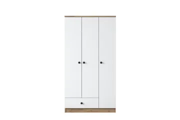 Jain Garderob 90x170 cm Brun/Vit - Hanah Home - Förvaring - Sko- & klädförvaring - Garderober & garderobssystem