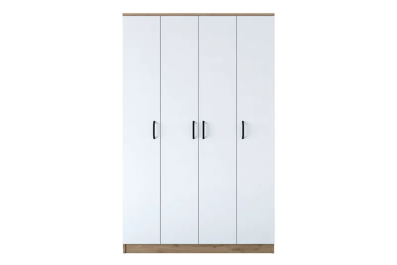 Jaioni Garderob 120x190,8 cm Brun/Vit, Hanah Home