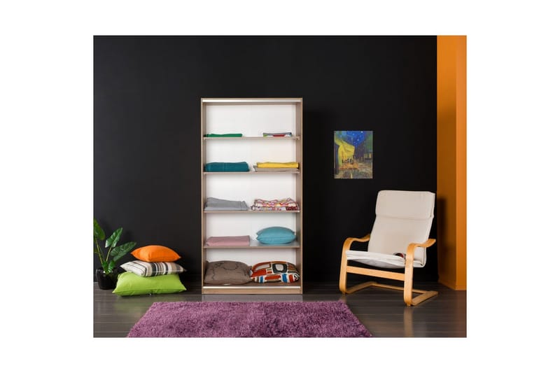 Jovel Garderob 94x182 cm - Vit/Korallrosa - Förvaring - Sko- & klädförvaring - Garderober & garderobssystem