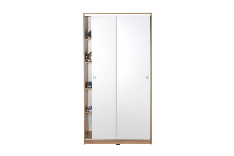 Jovel Garderob 94x182 cm - Vit/Korallrosa - Förvaring - Sko- & klädförvaring - Garderober & garderobssystem