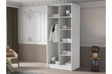 Julissa Garderob 100 cm - Svart/Guld - Förvaring - Sko- & klädförvaring - Garderober & garderobssystem