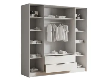Kelros Garderob med Spegel 200x216 cm - Brun - F örvaring - Sko- & klädförvaring - Garderober & garderobssystem