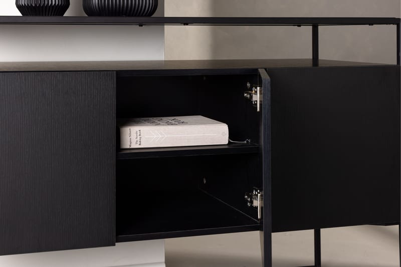 Kingsport Garderob 120x80 cm - Svart - Förvaring - Förvaringsmöbler - Skänkar & sideboards