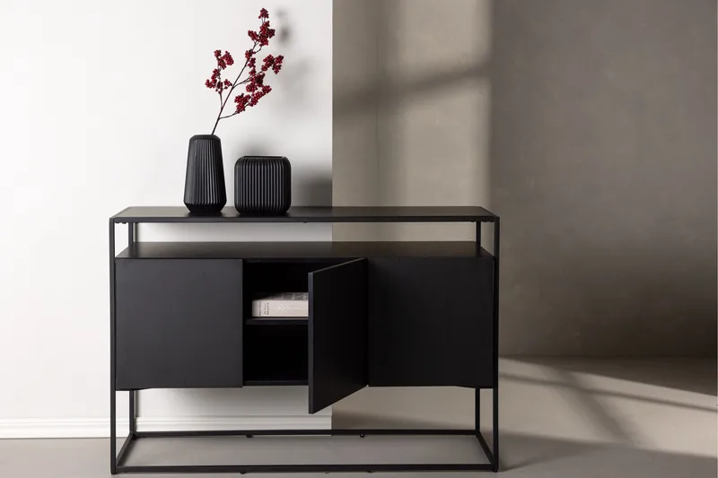 Kingsport Garderob 120x80 cm - Svart - Förvaring - Förvaringsmöbler - Skänkar & sideboards