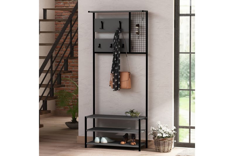 Bodsjö Klädförvaring 78 cm - Svart/Grå - Förvaring - Sko- & klädförvaring - Klädhängare