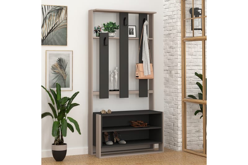 Bodsjö Klädförvaring 90 cm - Brun - Möbler - Hall & entré - Möbelset för hall & entré