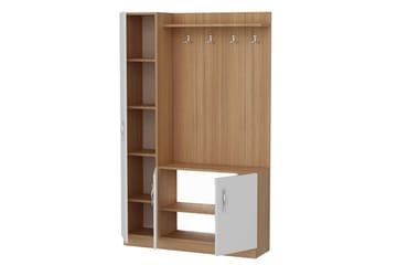 Decorotika Hallförvaring - Vit/Teak - Möbler - Hall & entré - Möbelset för hall & entré
