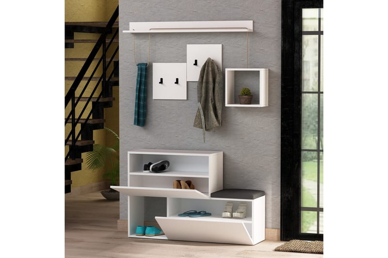 Homitis Hallförvaring - Vit - Möbler - Hall & entré - Möbelset för hall & entré
