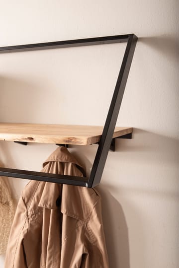 Ivoaro Vägghängd 100 cm Vägghängd - Ljust gyllenbrun och mattsvart - Förvaring - Sko- & klädförvaring - Klädhängare - Klädställning