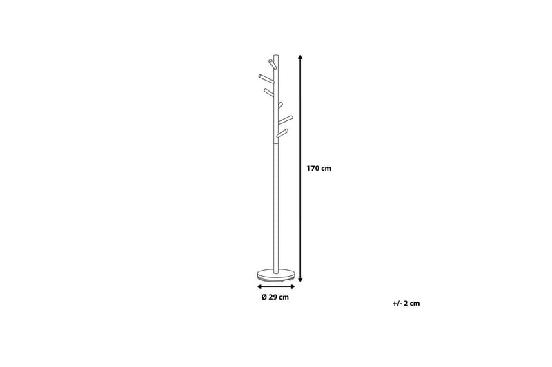 Klädhängare Aubum Vit/ljust trä - Vit/ljust trä - Förvaring - Sko- & klädförvaring - Klädhängare - Klädställning