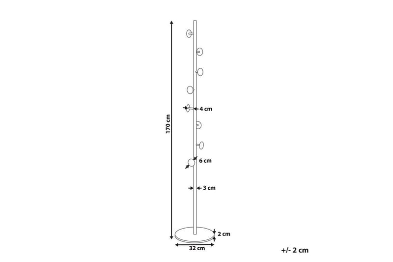Klädhängare Notus Svart/Vit - Svart/Vit - Förvaring - Sko- & klädförvaring - Klädhängare - Klädställning