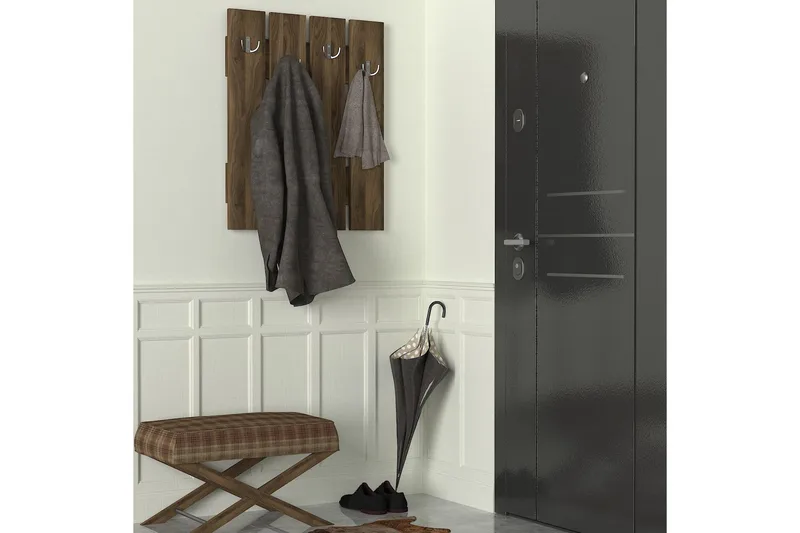 Furny Home Klädeshängare till Hall - Brun - Förvaring - Sko- & klädförvaring - Klädhängare - Klädkrok