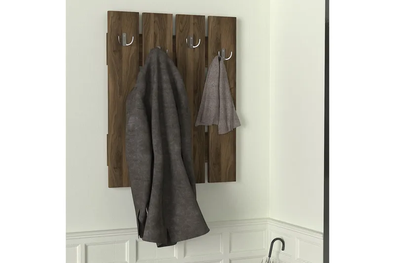 Furny Home Klädeshängare till Hall - Brun - Förvaring - Sko- & klädförvaring - Klädhängare - Klädkrok