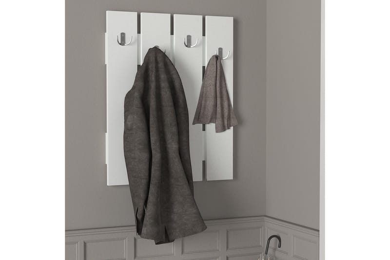 Furny Home Klädeshängare till Hall - Vit - Förvaring - Sko- & klädförvaring - Klädhängare - Klädkrok