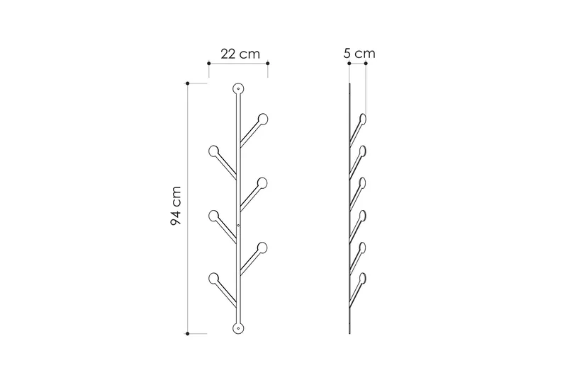 Homitis Klädförvaring - Svart - Förvaring - Sko- & klädförvaring - Klädhängare - Klädkrok