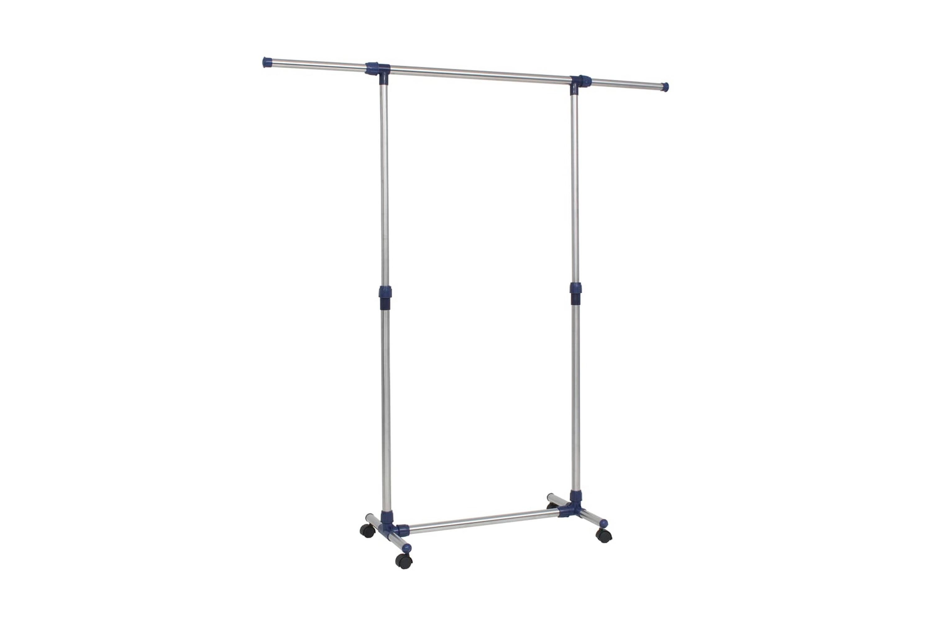 Justerbar klädhängare rostfritt stål 165x44x150 cm silver – Silver