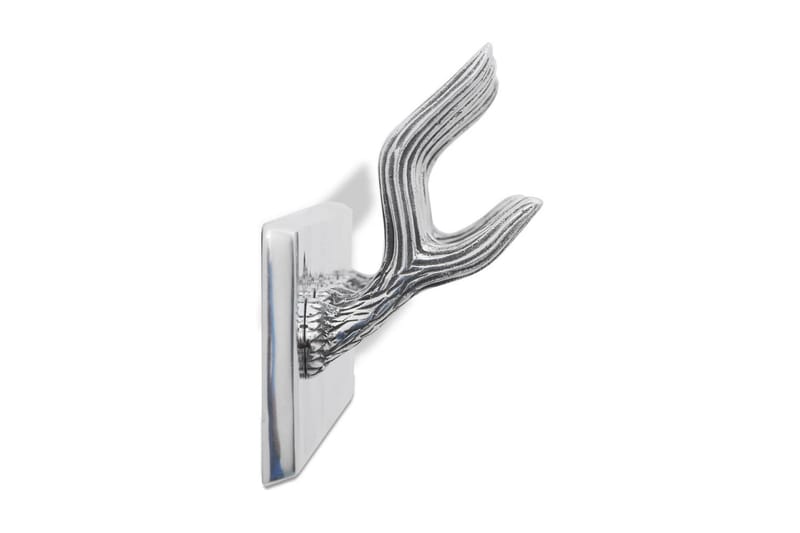 Kroklist 2 st silver aluminium - Silver - Förvaring - Sko- & klädförvaring - Klädhängare - Klädkrok