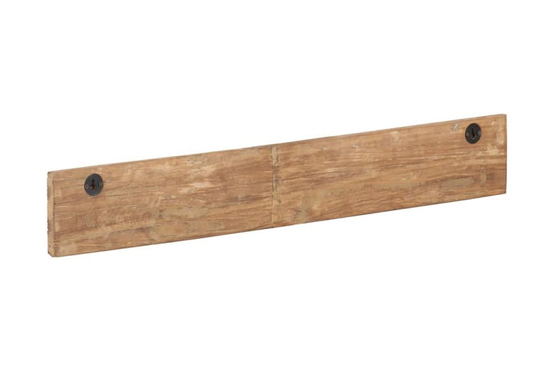 Kroklist med 5 krokar 100x2,5x15 cm massivt återvunnet trä - Brun - Förvaring - Sko- & klädförvaring - Klädhängare - Klädkrok