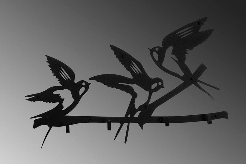 Salcuta Klädkrokar 52x32 cm - Svart - Förvaring - Sko- & klädförvaring - Klädhängare - Klädkrok