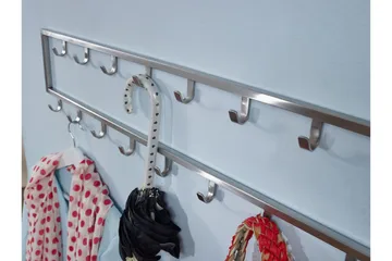 Seddik Klädkrok 80 cm - Silver - Förvaring - Sko- & klädförvaring - Klädhängare - Klädkrok