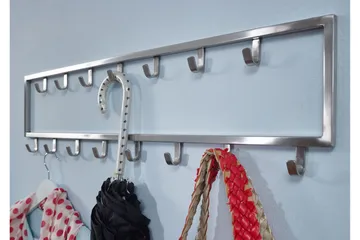 Seddik Klädkrok 80 cm - Silver - Förvaring - Sko- & klädförvaring - Klädhängare - Klädkrok