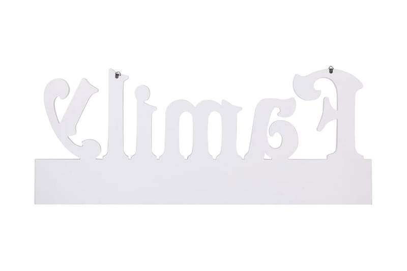 Väggkrokar FAMILY 74x29,5 cm - Vit - Förvaring - Sko- & klädförvaring - Klädhängare - Klädkrok