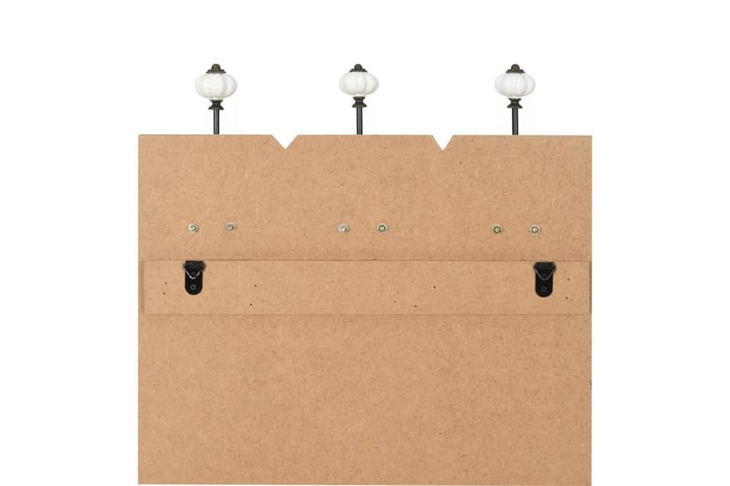 Väggmonterad klädhängare med 6 krokar HAPPY LOVE 120x40 cm - Flerf�ärgad - Förvaring - Sko- & klädförvaring - Klädhängare - Klädkrok