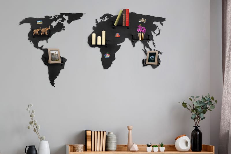 WORLD MAP Klädkrok Svart - Förvaring - Sko- & klädförvaring - Klädhängare - Klädkrok