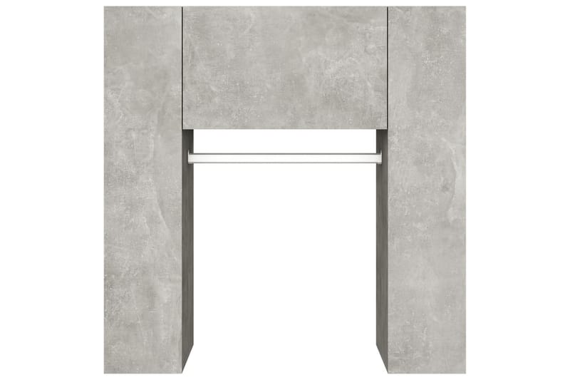 beBasic Hallskåp betonggrå 97,5x37x99 cm konstruerat trä - Förvaring - Sko- & klädförvaring - Klädhängare - Klädställning
