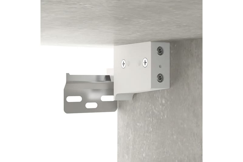 beBasic Hallskåp betonggrå 97,5x37x99 cm konstruerat trä - Förvaring - Sko- & klädförvaring - Klädhängare - Klädställning