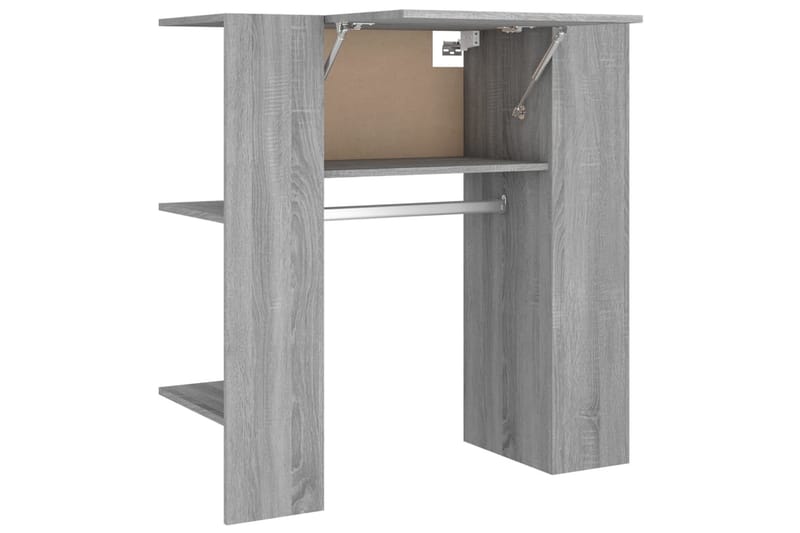 beBasic Hallskåp grå sonoma 97,5x37x99 cm konstruerat trä - Förvaring - Sko- & klädförvaring - Klädhängare - Klädställning
