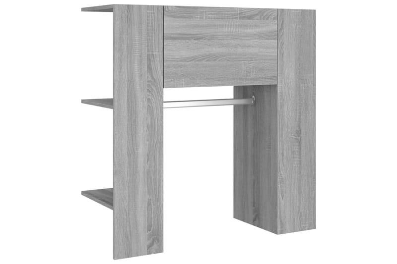 beBasic Hallskåp grå sonoma 97,5x37x99 cm konstruerat trä - Förvaring - Sko- & klädförvaring - Klädhängare - Klädställning